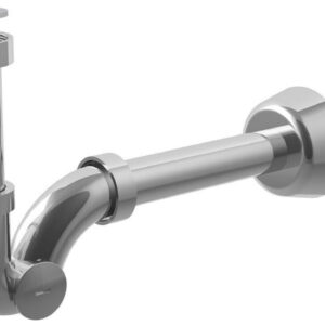 SIFONE A ESSE IN OTTONE PER LAVABO E BIDET DA 1"1/4 OTTONE S10102