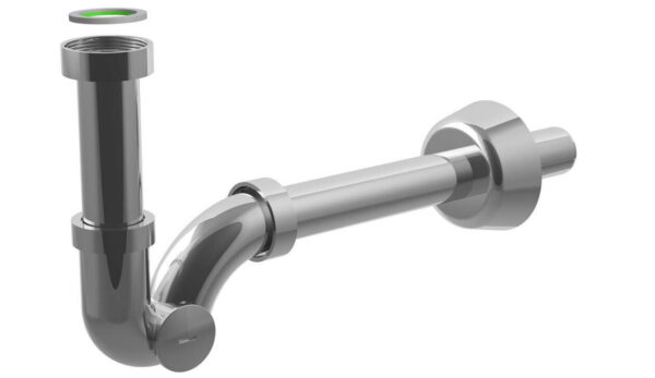 SIFONE A ESSE IN OTTONE PER LAVABO E BIDET DA 1"1/4 OTTONE S10102