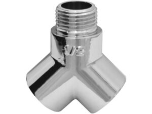 BUGATTI RACCORDO A Y 1/2M X 2 F OTTONE PESANTE CROMATO Z10148 B150