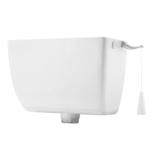 CASSETTA SCARICO WC ALTA C/CATENA ALFA S30122 COMPLETA DI GALLEGGIANTE SILENZIOSO 08.02.006