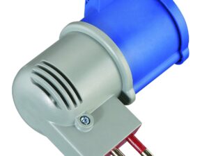 Adattatore Spina Italiana Grande 16A Presa Industriale IEC con Coperchio Adatto per Camper, Campeggio, Caravan, Barca, Cantiere, Grigio 80958