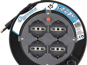 PROLUNGA AVVOLGICAVO BABY BRICO 4 PR. POLIVALENTI CAVO 3X1.5 MT.15 49217