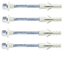 NOBEX FISSAGGIO VASO E BIDET V 6X80 CONF.4PZ. 10283