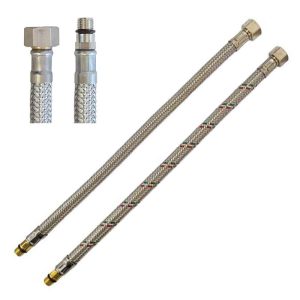 FLESSIBILE INOX F1/2-M10 CORTO CM.35 X MONOCOMANDO A28504