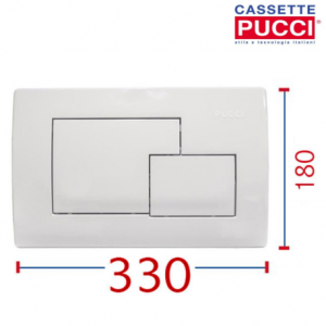 PUCCI PLACCA SCARICO CASSETTA INCASSO ECO BIANCA  800005410 T.V.G. P5410 G20106