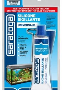 SARATOGA SILICONE TRASPARENTE BLISTER TUBETTO 60ML.