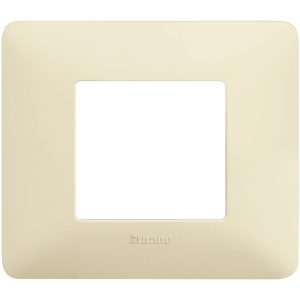 TICINO MATIX PLACCA 2 POSTI AVORIO