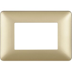 TICINO MATIX PLACCA 3 POSTI GOLD