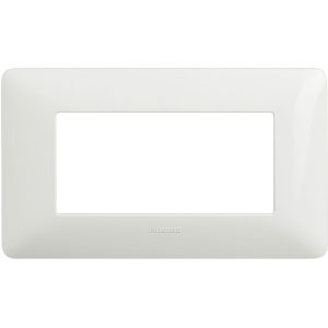 TICINO MATIX PLACCA 4 POSTI BIANCO
