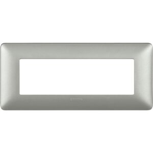 TICINO MATIX PLACCA 6 POSTI SILVER