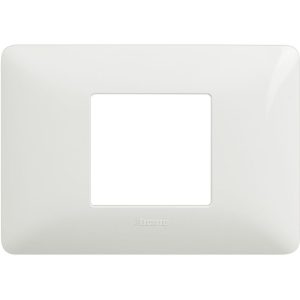 TICINO MATIX PLACCA 2P CENTRATI BIANCO RETTANGOLARE