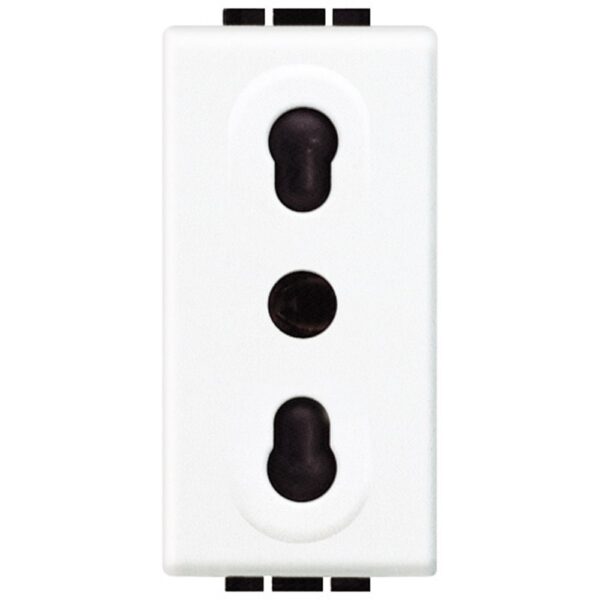 TICINO LIGHT PRESA 2P+T 10/16A 250VAC BIANCA