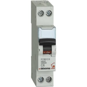 TICINO BTDIN45 - MAGNETOTERMICO 1P+N CURVA C 6A