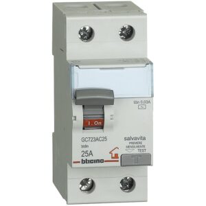TICINO DIFFERENZIALE PURO AC 2P 25A 30MA