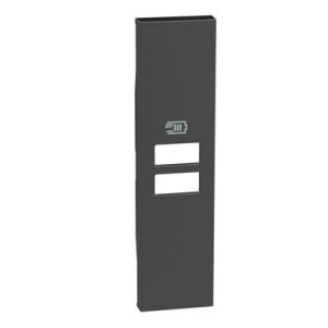 TICINO LIVING NOW - COVER CARICATORE 2USB 1M NERA
