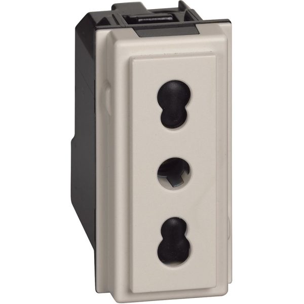 TICINO LIVING NOW - PRESA 2P+T 10/16A 250VAC BIPAS. SABBIA