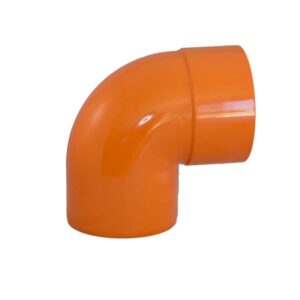 PVC CURVA D.100 ARANCIO A 90° D18142