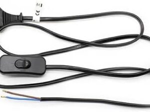 CABLAGGIO PL CON INTERRUTTORE 1,5 MT NERO 01543