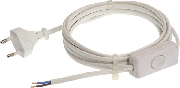 CABLAGGIO PL CON INTERRUTTORE 1,5 MT BIANCA 01544