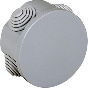Electraline 60550 Cassetta di Derivazione da Parete Diametro 65 mm IP44 Grigio