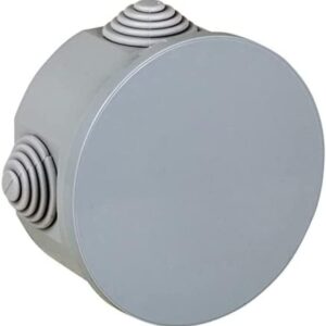 Electraline 60551 Cassetta di Derivazione da Parete Diametro 85 mm IP44 Grigio 60551