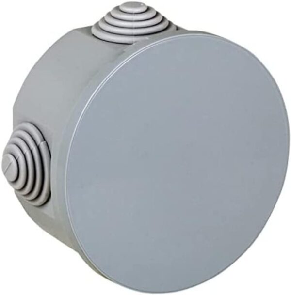 Electraline 60551 Cassetta di Derivazione da Parete Diametro 85 mm IP44 Grigio 60551