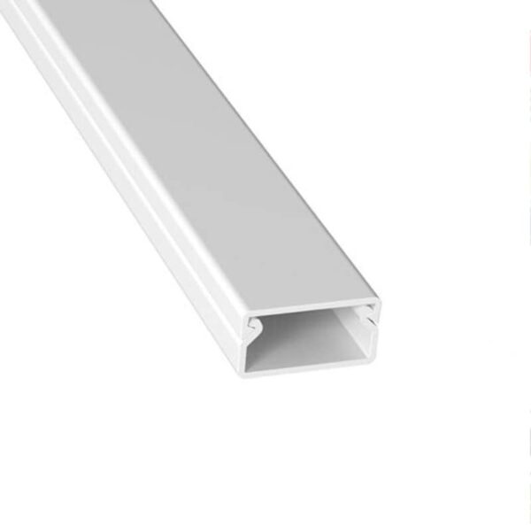 Electraline 60770 Canalina Passacavo singola 2 mt Misura 20x10 mm Bianco