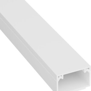 Electraline 60771 Canalina Passacavo singola 2 mt Misura 25x17 mm Bianco