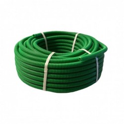 TUBO CORRUGATO CON TIRAFILO D.25 VERDE MT.25 80838