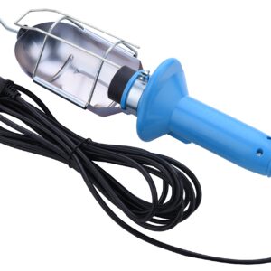 LAMPADA PORTATILE DA LAVORO C/GABBIA CAVO 2X0.75 MT.10