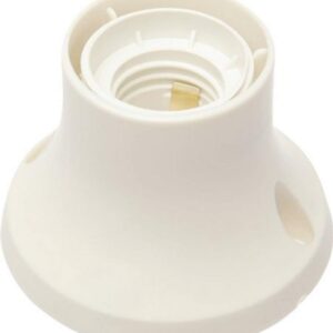 ELECTRALINE PORTALAMPADA TERMOPL. A MURO E27 BASE DIRITTA BIANCO 71136