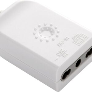Electraline 71906 Presa Volante, 16 A 230V, Bianco Opaco