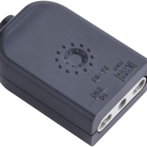 Electraline 71907 Presa Volante, 16 A 230V, Grigio Opaco