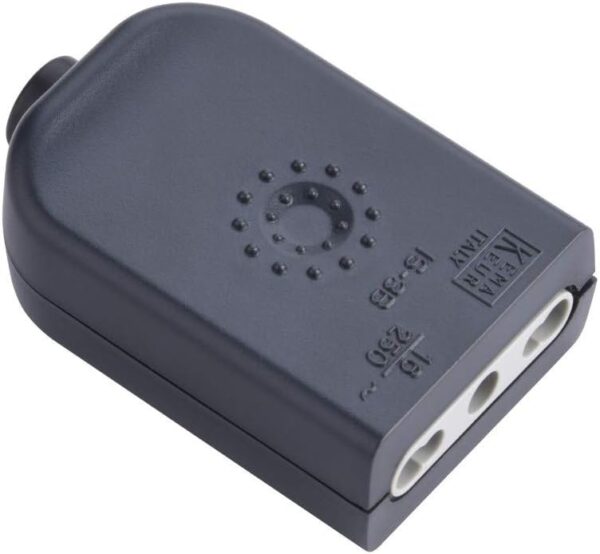 Electraline 71907 Presa Volante, 16 A 230V, Grigio Opaco