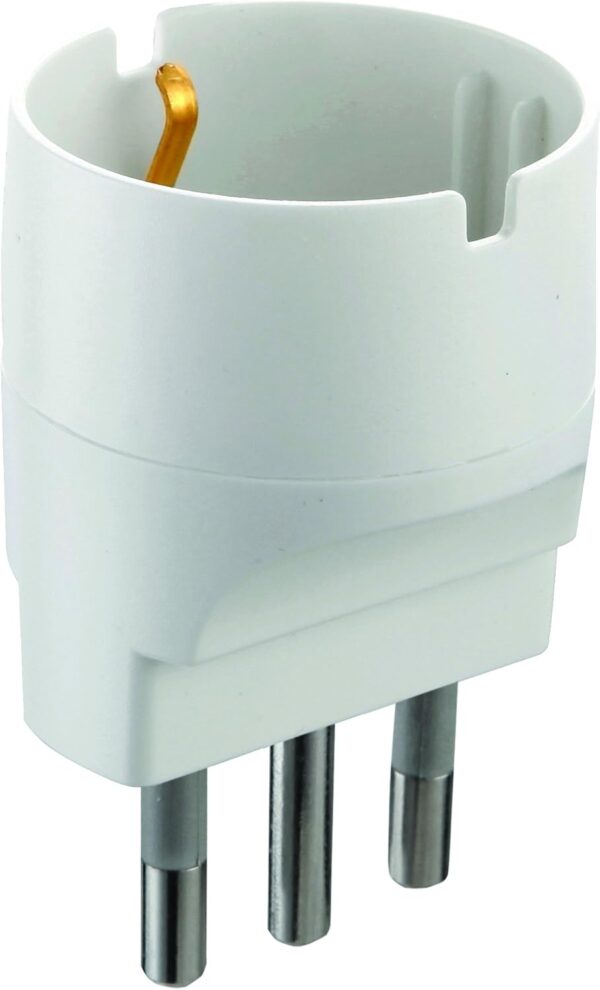 Electraline 71915 Adattatore presa tedesca schuko spina italiana grande 16A