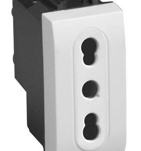 ELETTROCANALI PRESA ITA BIVALENTE MY LIFE 2P+T10/16A BIANCA ECECL4045WH