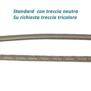 FLEX INOX DN 8 CM.100 F1/2 F1/2 CONICO IDROSCOPINO A71350/100