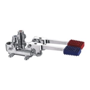 RUBINETTO MISCELATORE A PEDALE DOPPIO FREDDO/CALDO T/PESANTE P40204