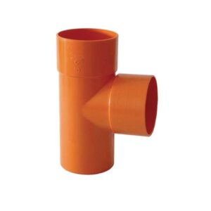 PVC INCOLLAGGIO TEE D.100 ARANCIO A D18182