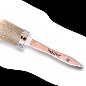 TORO OVALINO SETOLA BIONDA MANICO LEGNO VERNICIATO MIS. 10 70010