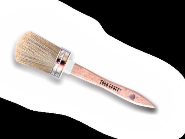 TORO OVALINO SETOLA BIONDA MANICO LEGNO VERNICIATO MIS. 10 70010