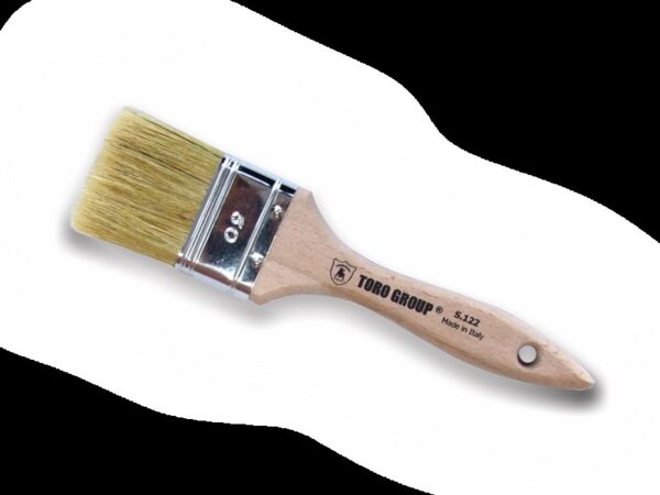 TORO PENNELLESSA TRIPLA SETOLA BIONDA MANICO LEGNO GREZZO N.40 12240