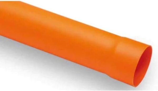 PVC TUBO D.100 ARANCIO MT.2 D181062