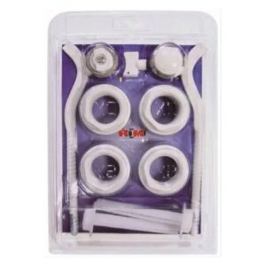 KIT RADIATORE UNIVERSALE CON VALVOLINO 3/8 COMPLETO DI STAFFE KITRCS