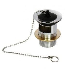 PILETTA  PER LAVABO-BIDET 1" CON TROPPO PIENO E TAPPO CON CATENELLA DBS10124 222Q