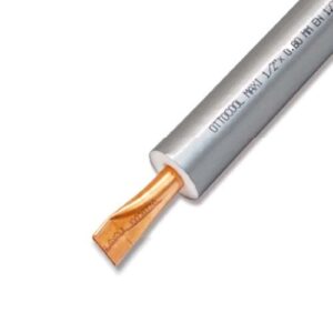 RAME PER CONDIZIONATORE CLIMA GRIGIO 9MM PE 1/2 MM. 12,70 X 0,8 D23612 ROTOLO 50MT.
