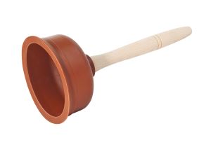 STURALAVANDINO IN GOMMA NR ROSSA BB D.120 MANICO LEGNO D12374