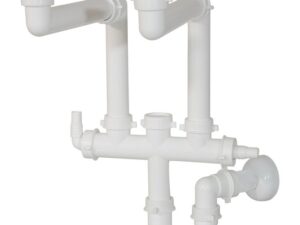 SIFONE A DUE VIE 1"1/2 AUTOPULENTE C/ATTACCO LAVATRICE A3504Q