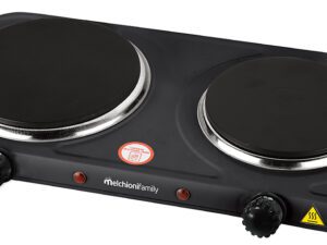 MELCHIONI FORNELLO ELETTRICO 2 PIASTRE COOK2 NERO 118360121